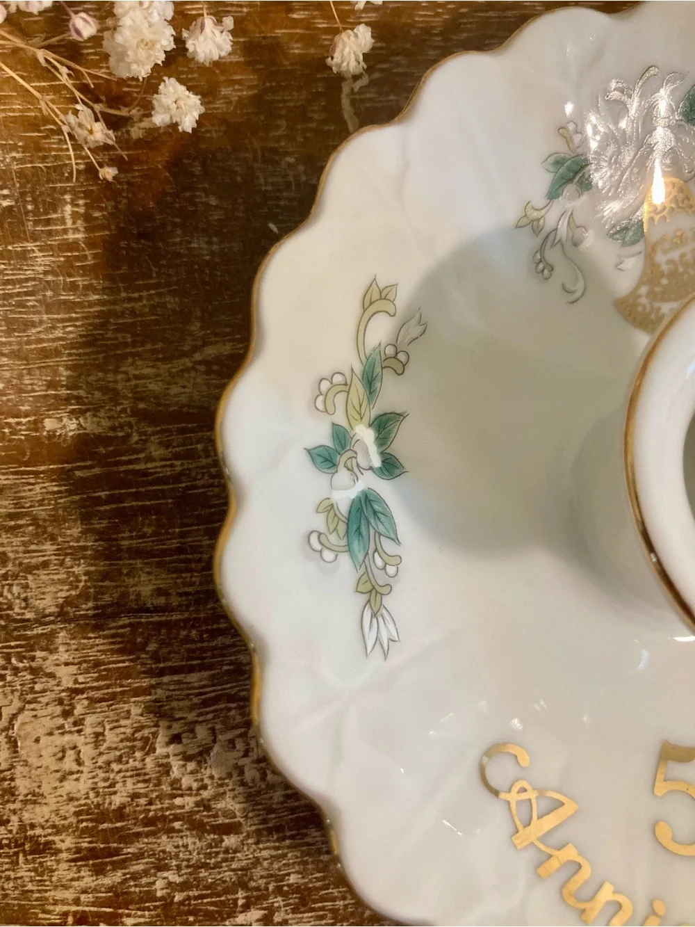 Vintage ceramic candleholder